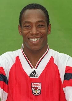 Related Images Fine Art Print Collection: Ian Wright, Arsenal Photocall