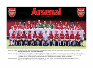 Alexandre Colin Canvas Print Collection: Back row (left to right): Theo Walcott