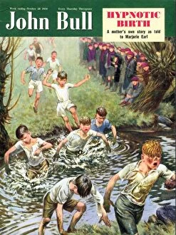 Nineteen Fifties Collection: John Bull 1950 1950s UK cross country running races athletics magazines athletes