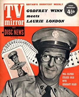 Magazines Poster Print Collection: TV Mirror 1958 1950s UK Phil Silvers magazines sergeant sergeant bilko comedians