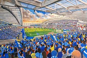 Football Posters Jigsaw Puzzle Collection: Amex Stadium Fine Art - Brighton & Hove Albion Football Club