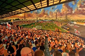 Stadia of England Canvas Print Collection: Boothferry Park Stadium Fine Art - Hull City Football Club