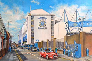 Related Images Collection: Goodison Park Stadium Going to the Match Fine Art - Everton FC
