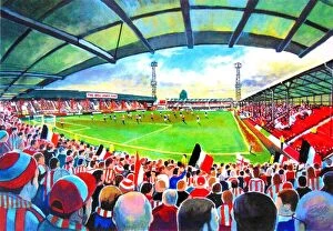 Related Images Fine Art Print Collection: Griffin Park Stadium Fine Art - Brentford Football Club
