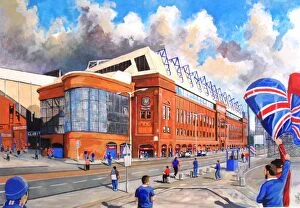 Football Collection: Ibrox Stadium Fine Art - Rangers Football Club