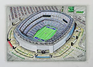 American Poster Print Collection: MetLife Stadium Art - New York Giants