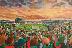 Artists Framed Print Collection: The Oval Stadium Fine Art - Glentoran Football Club