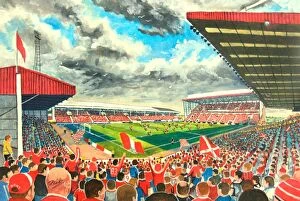 Football Collection: Pittodrie Stadium Fine Art - Aberdeen Football Club