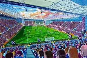 Midlothian Canvas Print Collection: Tynecastle Stadium Fine Art - Heart of Midlothian Football Club