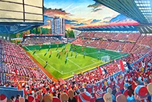 Artists Poster Print Collection: The Valley Stadium Fine Art - Charlton Athletic Football Club