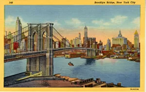Brooklyn Bridge Metal Print Collection: Brooklyn Bridge, New York