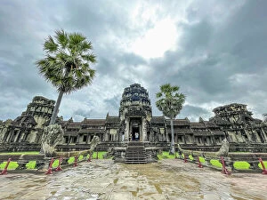 Cambodian Cambodian Collection: Cambodia, Angkor Wat, view