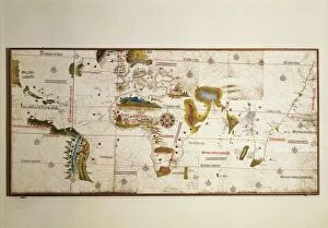World Map Collection: Cantino planisphere by Alberto Cantino, 1502