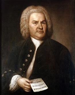 Musician Collection: Johann Sebastian Bach (1685-1750) in 1746. German composer and organist. Portrait