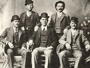Carver Collection: The Wild Bunch, 1901, gang of American outlaws, bank and train robbers, led by Butch Cassidy