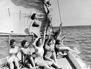 Summer Collection: Young Women On A Sailboat