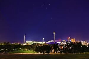 Built Structure Collection: Adelaide Oval at night. South Australia