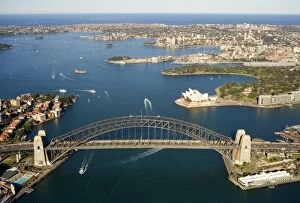 Australia Collection: Australia, New South Wales, Sydney Harbour, aerial view