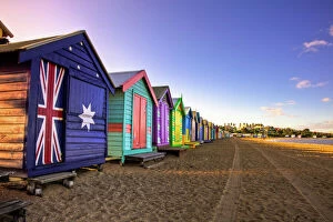 Melbourne Greetings Card Collection: Beach huts
