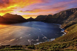 Related Images Metal Print Collection: Chapmans Peak Overlooking Hout Bay, Cape Town, South Africa