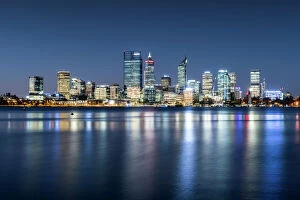 Perth Skyline Collection: Night View of Perth