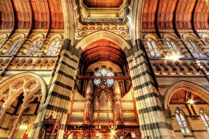 Churches and Cathedrals Mouse Mat Collection: The Pipe Organ of St Pauls Cathedral in Melbourne, Victoria, Australia