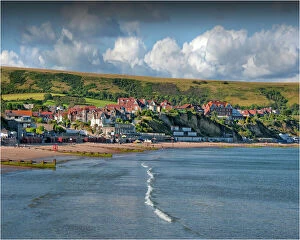 Coastal Feature Collection: A view of the coastline at Swanage, Dorset, England, United Kingdom