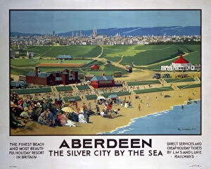 Summer Collection: Aberdeen - The Silver City by the Sea, LMS / LNER poster, 1923-1947