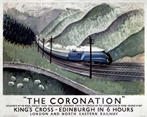 Steam Trains Jigsaw Puzzle Collection: The Coronation, LNER poster, 1937