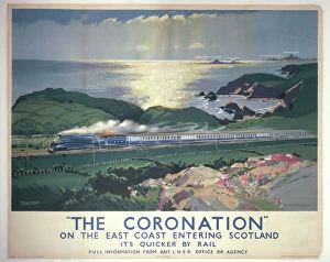 Railway Posters Collection: The Coronation, LNER poster, 1938