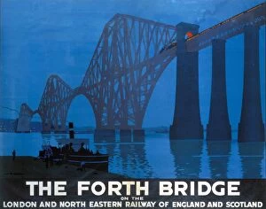 Forth Bridge Canvas Print Collection: The Forth Bridge, LNER poster, 1928