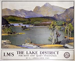 Mammals Canvas Print Collection: The Lake District - for rest and quiet imaginings. LMS poster, 1923-1947