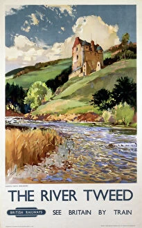 Railway Posters Fine Art Print Collection: The River Tweed, BR (ScR) poster, 1948-1965