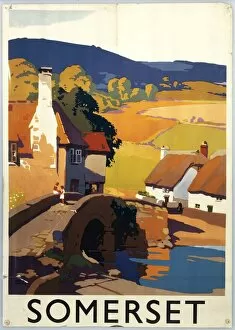 Landscape paintings Collection: Somerset, GWR poster, c 1930s