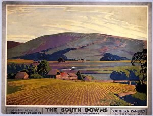 Related Images Poster Print Collection: The South Downs, SR poster, c 1930s