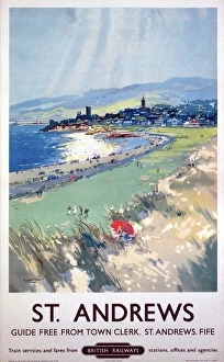 Fine Art Collection: St Andrews, BR (ScR) poster, c 1950s