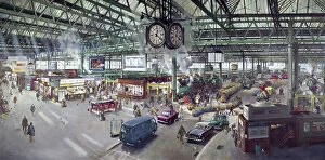 Stations Canvas Print Collection: Waterloo Station, London, 1967