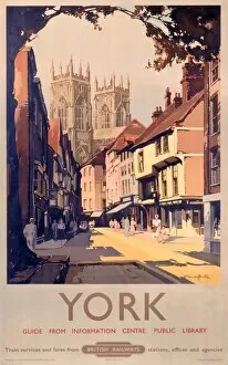 Digital paintings Jigsaw Puzzle Collection: York, BR poster, 1950s