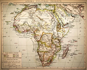 Related Images Metal Print Collection: Africa Political Map