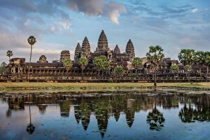 Historical sites Jigsaw Puzzle Collection: Angkor Wat Sunrise Cambodia