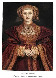 Tudor era fashion trends Fine Art Print Collection: Anne of Cleves