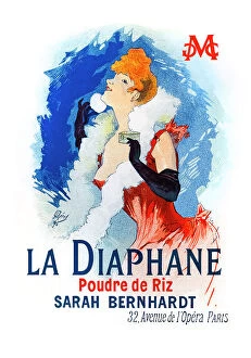Poster Art Collection: Art nouveau billboard woman Sarah Bernhardt 1897