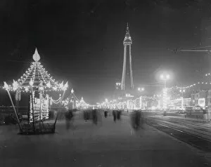 Historical Central Press Art Prints Photographic Print Collection: Blackpool Illuminations