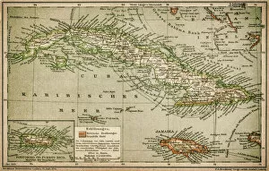 Maps Photo Mug Collection: Caribbean map