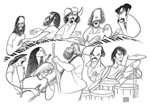 Al Hirschfelds 1995 Grateful Dead Print