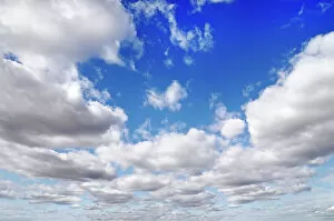 Nature-inspired artwork Jigsaw Puzzle Collection: Cloud filled blue sky