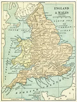 Maps Mouse Mat Collection: England and Wales map 1875