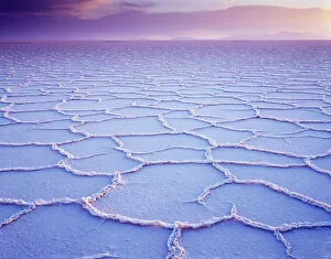 Salt Collection: Evening mood, Salar de Uyuni, Salt Lake, Altiplano, Bolivia
