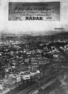 Black and white portraits Poster Print Collection: First Aerial Photo
