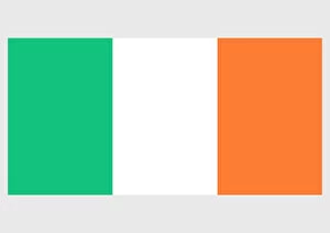 Watercolour Painting Collection: Flag of Ireland Illustration
